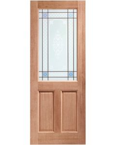 XL External Door Hardwood 2XG Caroll Glass Dowelled