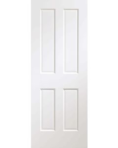Internal Door White Victorian with Non Raised Moulding Prefinished