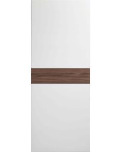 Internal Door White and Walnut Asti Prefinished DISCONTINUED - Call to check stock levels