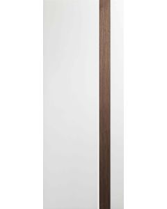 Internal Door White and Walnut Praiano Prefinished DISCONTINUED - Check stock levels