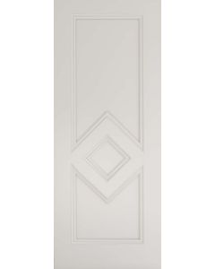 White primed Ascot Fire Door flat image