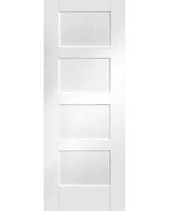 Internal Fire Door White Primed Shaker 4 Panel XL