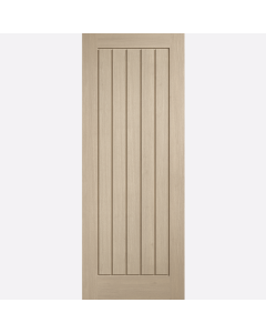 Mexicano LPD Pre-Finished Blonde Oak Internal Fire Door 30 Minute Fire Rating Close Up Image