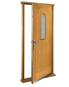 External Oak Westminster Timber Doorset Prefinished medium light oak (33") -  Out Of Stock Until Further Notice