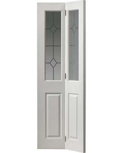 nternal Bi Fold Door White Moulded Canterbury Glazed