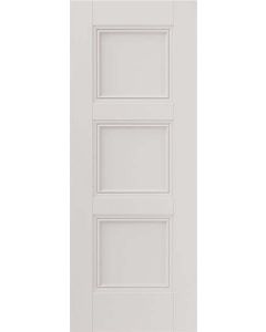 Internal Door White Primed Catton 3 Panel with decorative flush mouldings (RAL colour finish available)