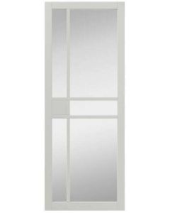 Internal Door Urban Industrial City White with Clear Glass