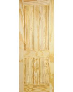 Internal Door Clear Pine 4 Panel Untreated LPD