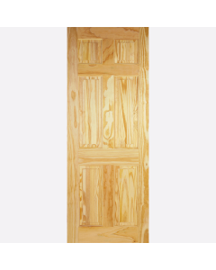 6 Panel Clear Pine Internal Door by LPD doors