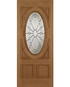 External Door Oak Sovereign with Raised Moulding 1 Side