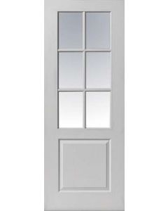 Internal Door White Moulded Faro Glazed 