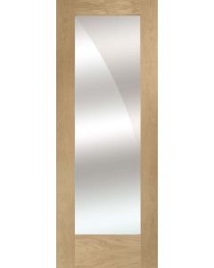 Internal Door Oak Pattern 10 with Mirror Glass Untreated 