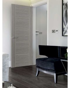 Tigris Laminate Light Grey Internal Door Lifestyle Image by JB Kind 