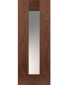 Internal Door Walnut Axis with Clear Glass Prefinished - New for 2015
