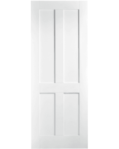 Internal Door White Primed London Shaker 4 Panel LPD 