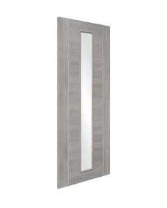 white Grey Forli Clear Glass Angle Image Internal Door