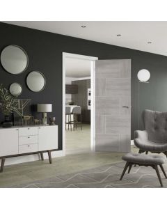 Internal Door laminate White Grey Ravenna Lifestyle Image