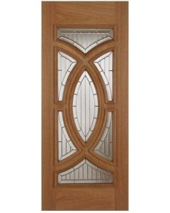 External Door Oak Majestic with Zinc Caming Untreated (Single Door Leaf)