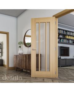 Norwich Untreated Oak Internal Door by Deanta Doors Lifestyle Image