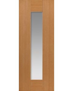 Internal Door Oak Axis with Clear Glass Prefinished - New for 2015