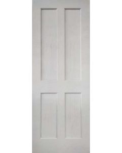 Internal Fire Door White Primed Oak Essex 4 Panel with Bead