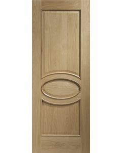 Internal Door Oak Calabria with Raised Mouldings Untreated