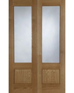 Internal Door Pair Oak Chiswick Prefinished