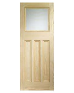 XL Internal Door Vertical Grain Pine Vine DX with Obscure Glass