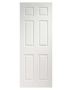 XL Internal Door White Moulded Pre-Finished Colonist 6 Panel