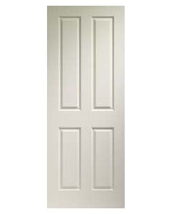 XL Internal Door White Moulded Victorian 4 Panel Fire Door