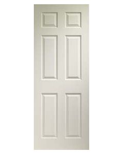 XL Internal Door White Moulded Colonist 6 Panel Fire Door