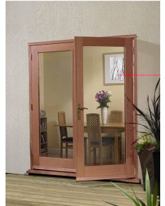 External French Door 5ft Hardwood Meranti La Porte Doorset XL 