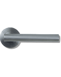 Door Handle Nevis Stainless Steel Lever on Concealed Rose