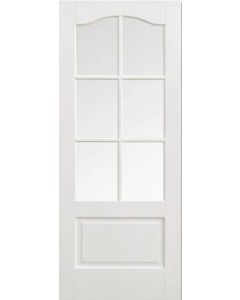Internal Door Kent 6 Light Glazed Solid White Primed   