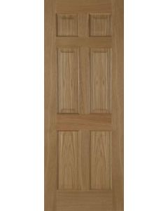 Internal Door Oak 6 Panel non Raised Mouldings 