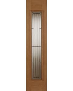 External Oak Majestic Sidelight with Raised Moulding (one side) Untreated