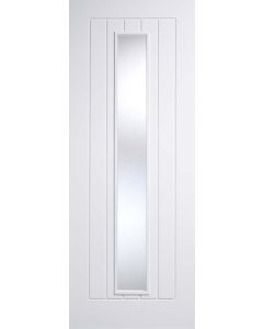 Internal Door White Primed Mexicano 1 Light with Clear Glass Only 