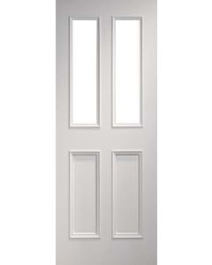 Internal Door Solid White Primed Rochester Clear Glazed