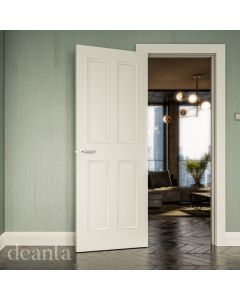  Internal Door Solid White Primed Rochester 4 Pane lifestyle 