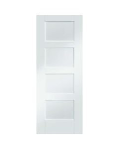 Internal Door White Primed Contemporary Shaker 4 Panel LPD 