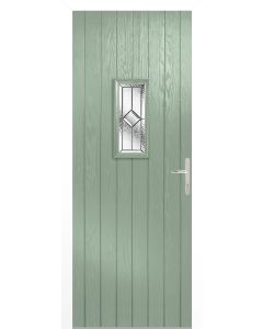 External Pre-Hung Doorset GRP Speedwell with White PVC-U Frame Fully Finished