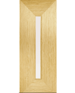 Internal Door Oak Triumph with Clear Glass Prefinished