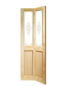 Internal Door Bi Fold Clear Pine Victorian With Campion Glass