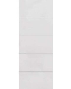 Internal Fire Door White Moulded 4 Line Horizontal - JB Kind
