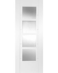 Internal Door White Primed Door Iseo 4 Light Clear Glazed