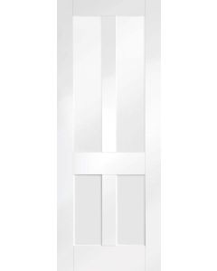Internal Door White Primed Malton Shaker Clear Glass