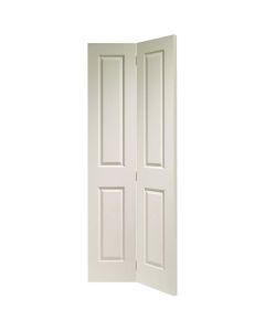 Internal Bifold Door White Primed Textured 4P LPD SPECIAL OFFER