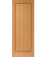 Internal Door Oak Flush Clementine with Walnut Inlay Pre Finished