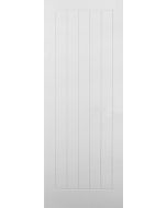 Internal Door White Moulded Textured Vertical 5 Panel
