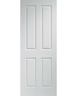 Internal Door White Moulded Textured 4 Panel LPD